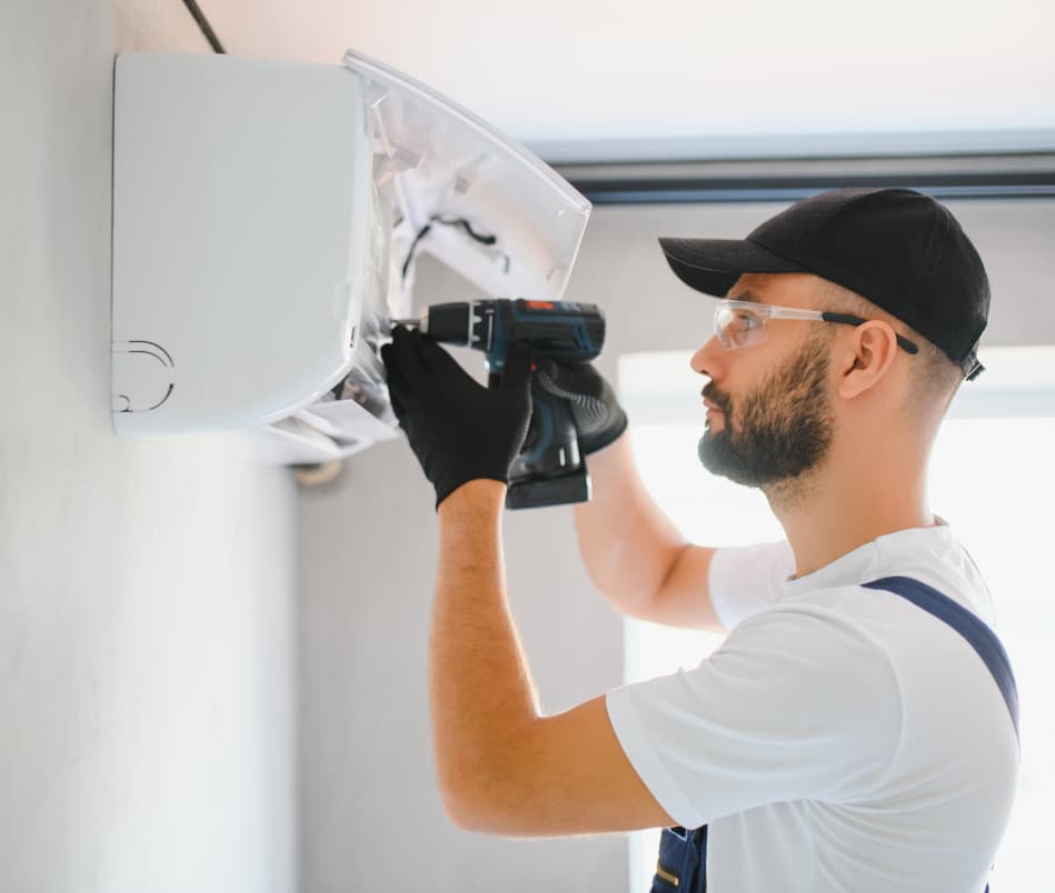 Εργασία ψυκτικού σε σπίτι